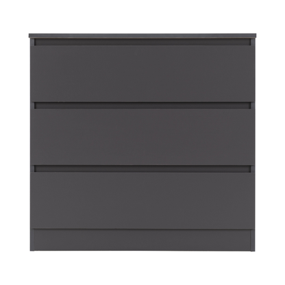 Malvern 3 Drawer Chest – Grey, Stylish Bedroom Storage