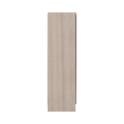 Nevada 2 Door All Hanging Wardrobe – Grey Gloss/Oak