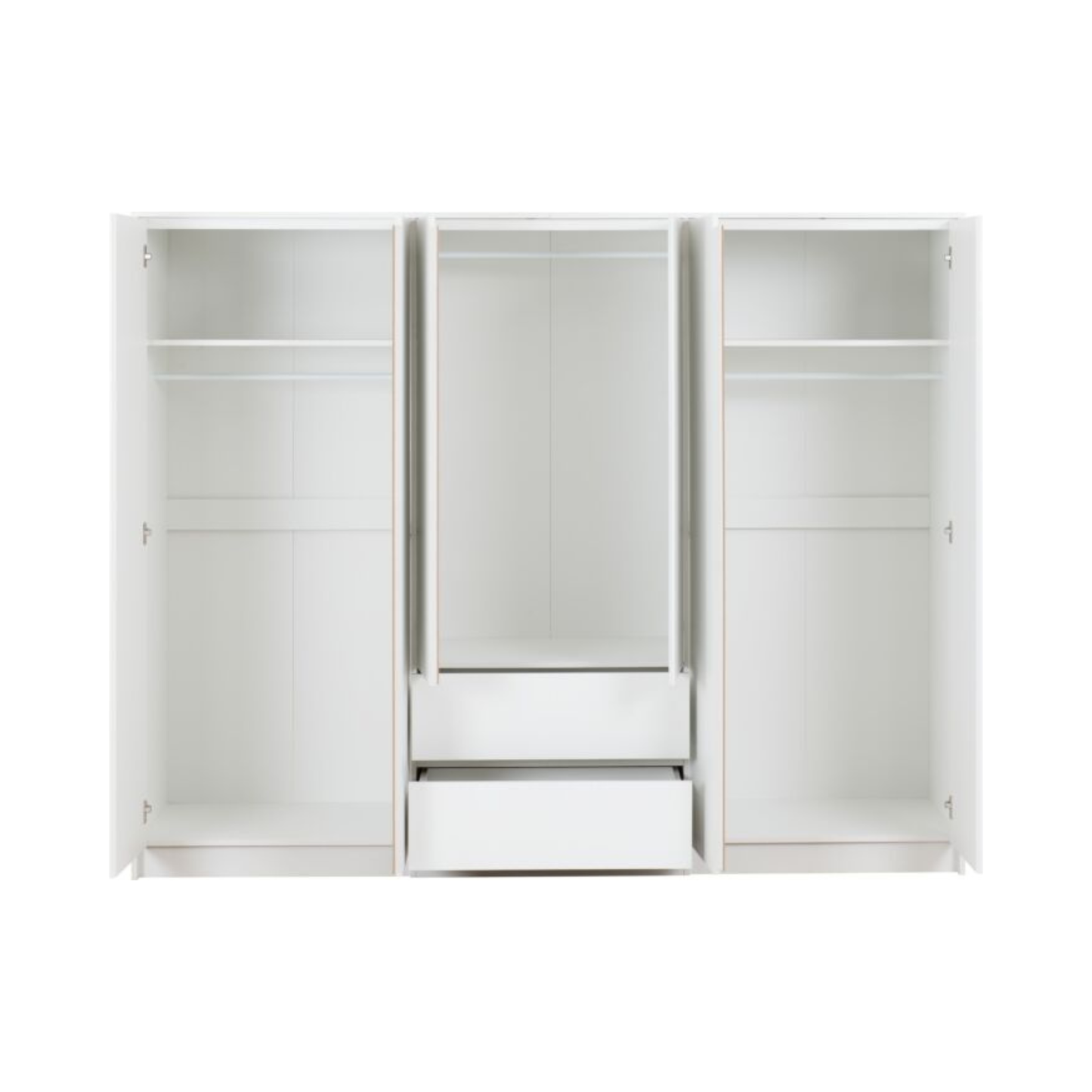 Malvern 6 Door 2 Drawer Wardrobe in White