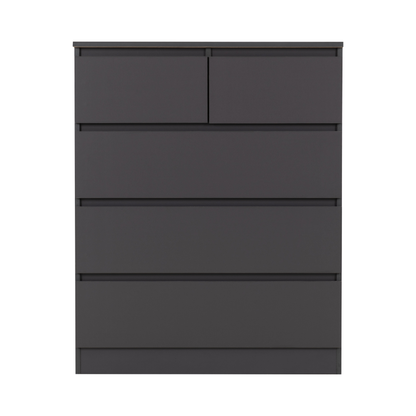 Malvern 3+2 Drawer Chest – Grey, Elegant Storage Solution