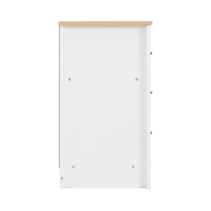 Portland 3 Drawer Chest - White/Oak Effect