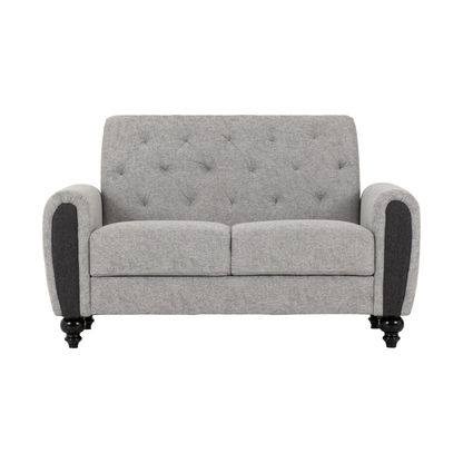 Chester 3+2 Suite - Light Grey Fabric