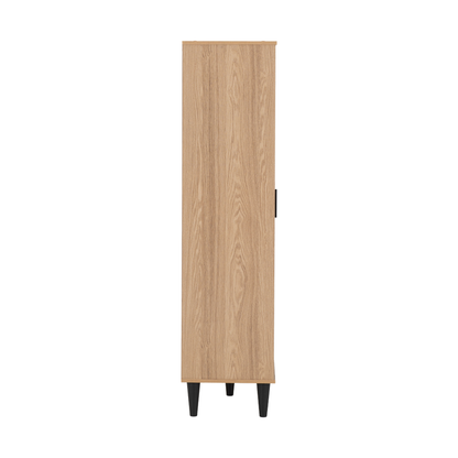 Tessa 1 Door Bookcase Unit - Natural Oak Effect