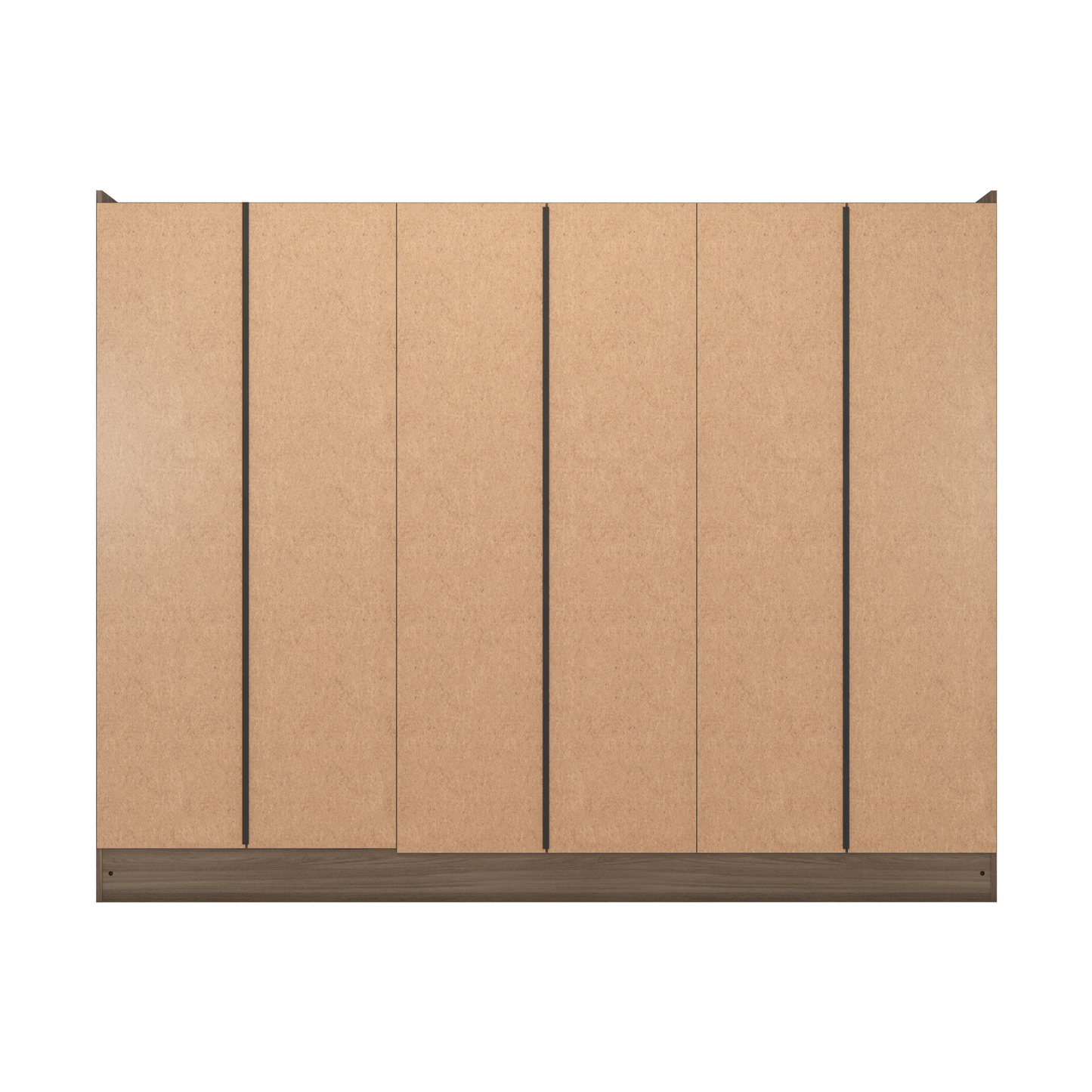 Nevada 6 Door 2 Drawer Wardrobe - Rustic Oak Effect