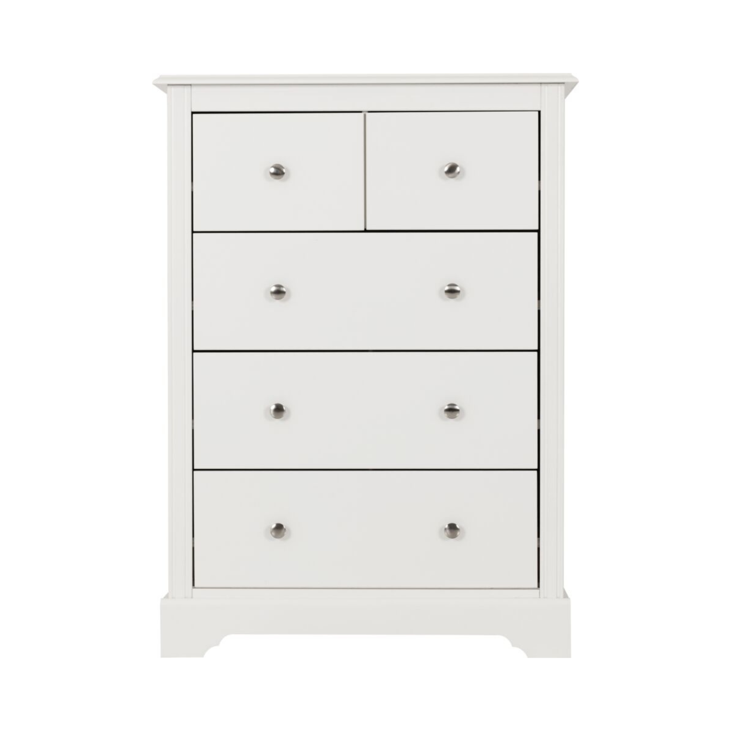 Stratford 3+2 Drawer Chest - White Storage Solution