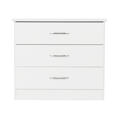 Nevada 3 Drawer Chest - White Gloss