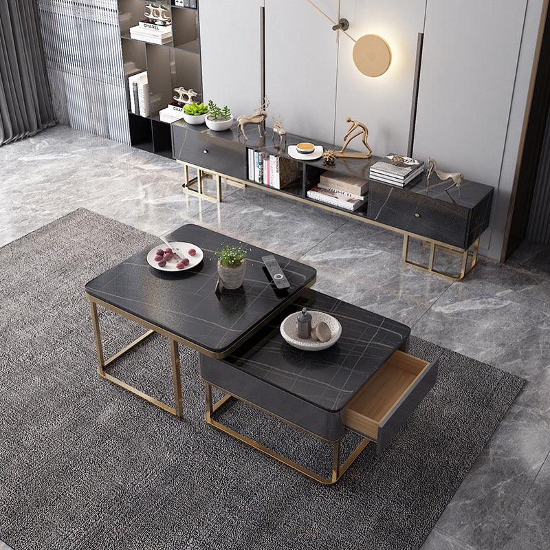 Lorelei Nesting Coffee Table Set, Sintered Stone