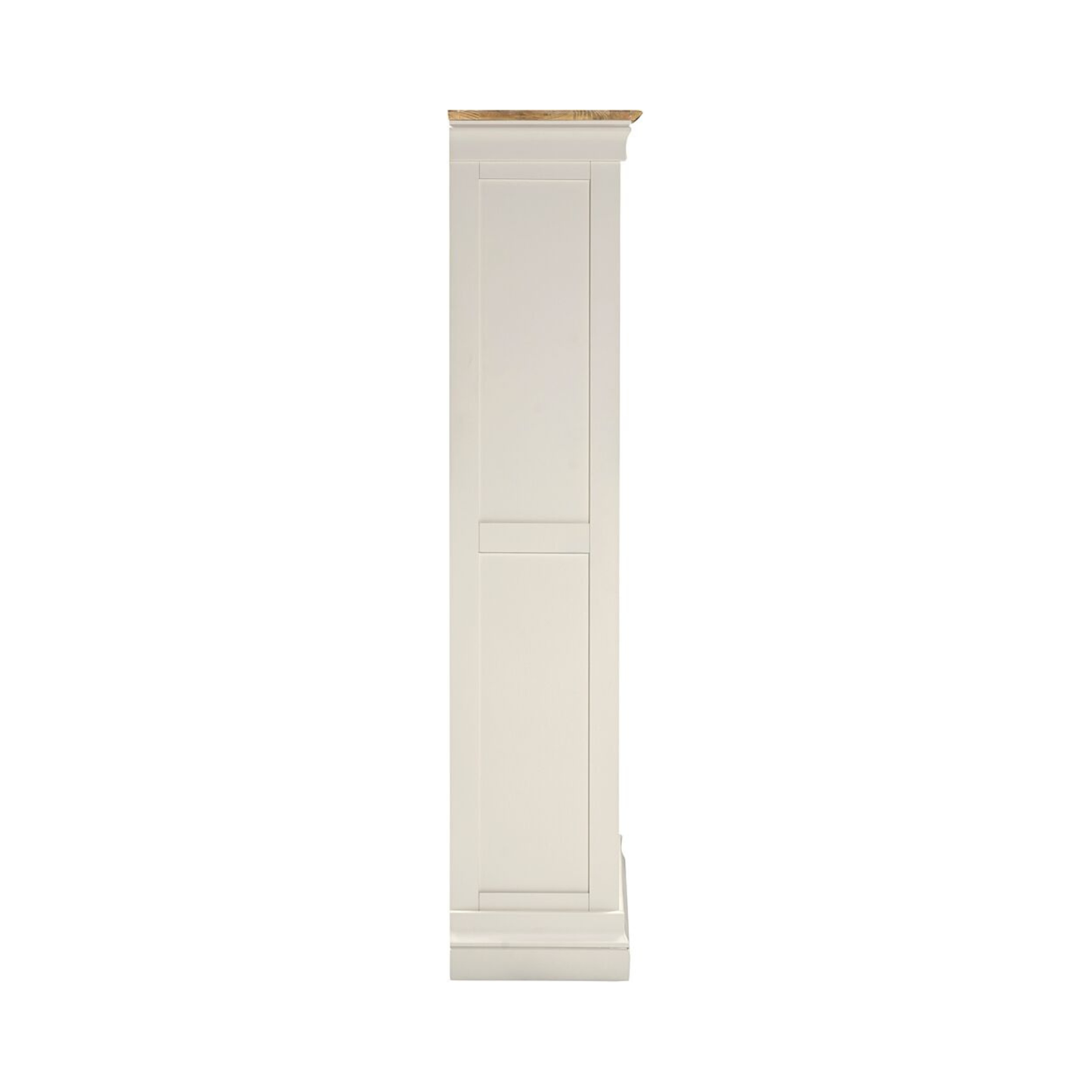 Bordeaux Bookcase Ivory Oak 150cm Storage Shelf Unit