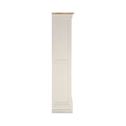 Bordeaux Bookcase Ivory Oak 150cm Storage Shelf Unit