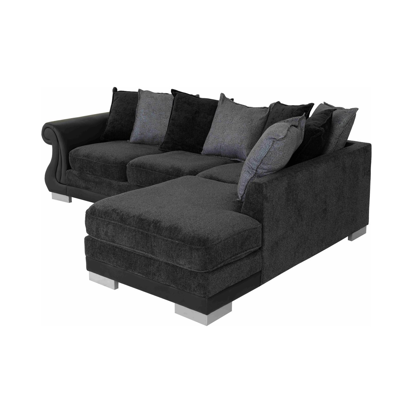 Elsa Corner Sofa - Dark Grey