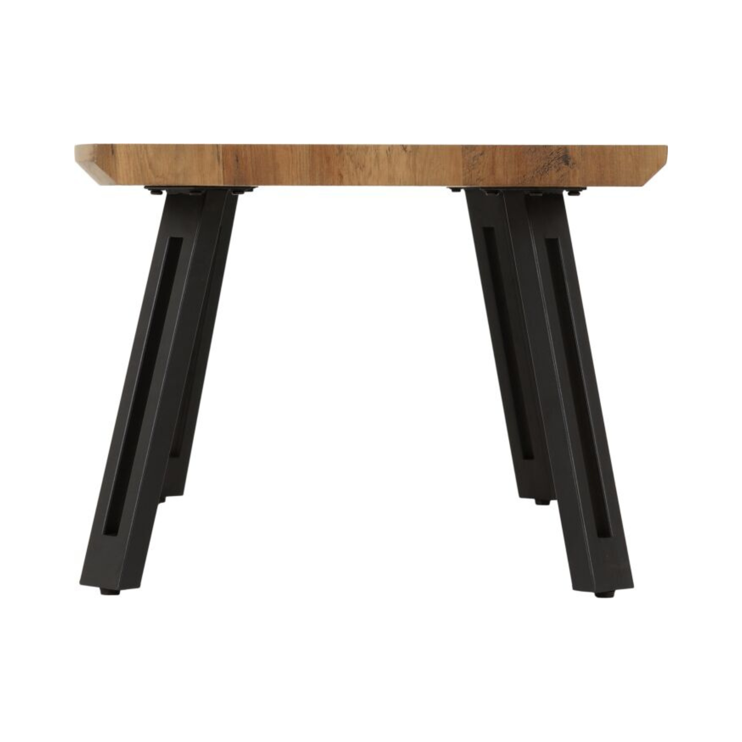 Quebec Wave Edge Coffee Table - Medium Oak Effect, Industrial Design