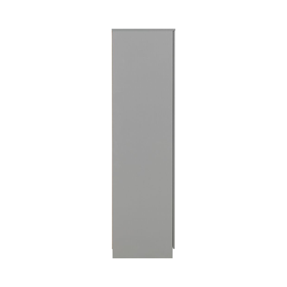 Dakota 2 Door Wardrobe – Light Grey | Compact Hanging Storage