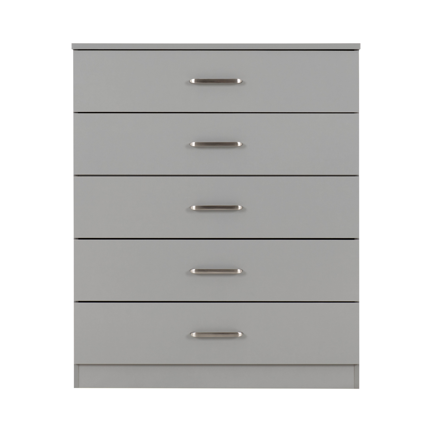 Dakota 5 Drawer Chest – Light Grey, Tall Bedroom Storage