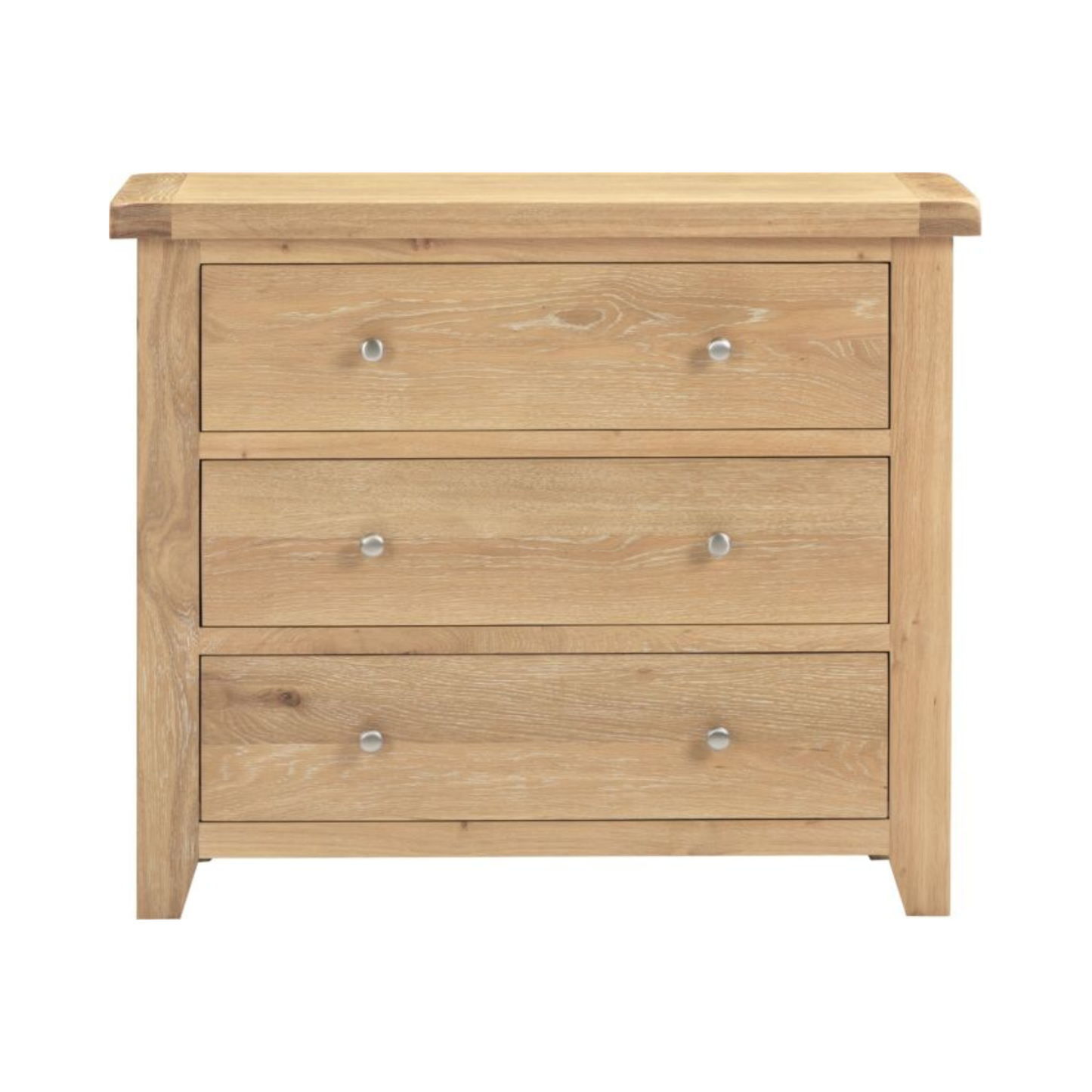 Windsor 3 Drawer Chest – Natural Oak
