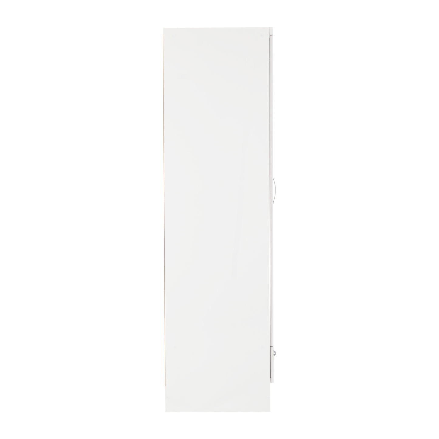 Nevada Mirrored 2 Door Wardrobe - White Gloss