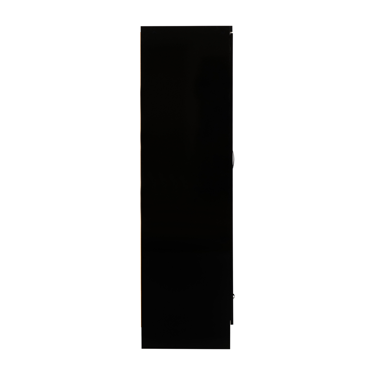 Nevada Mirrored 2 Door Wardrobe - Black Gloss