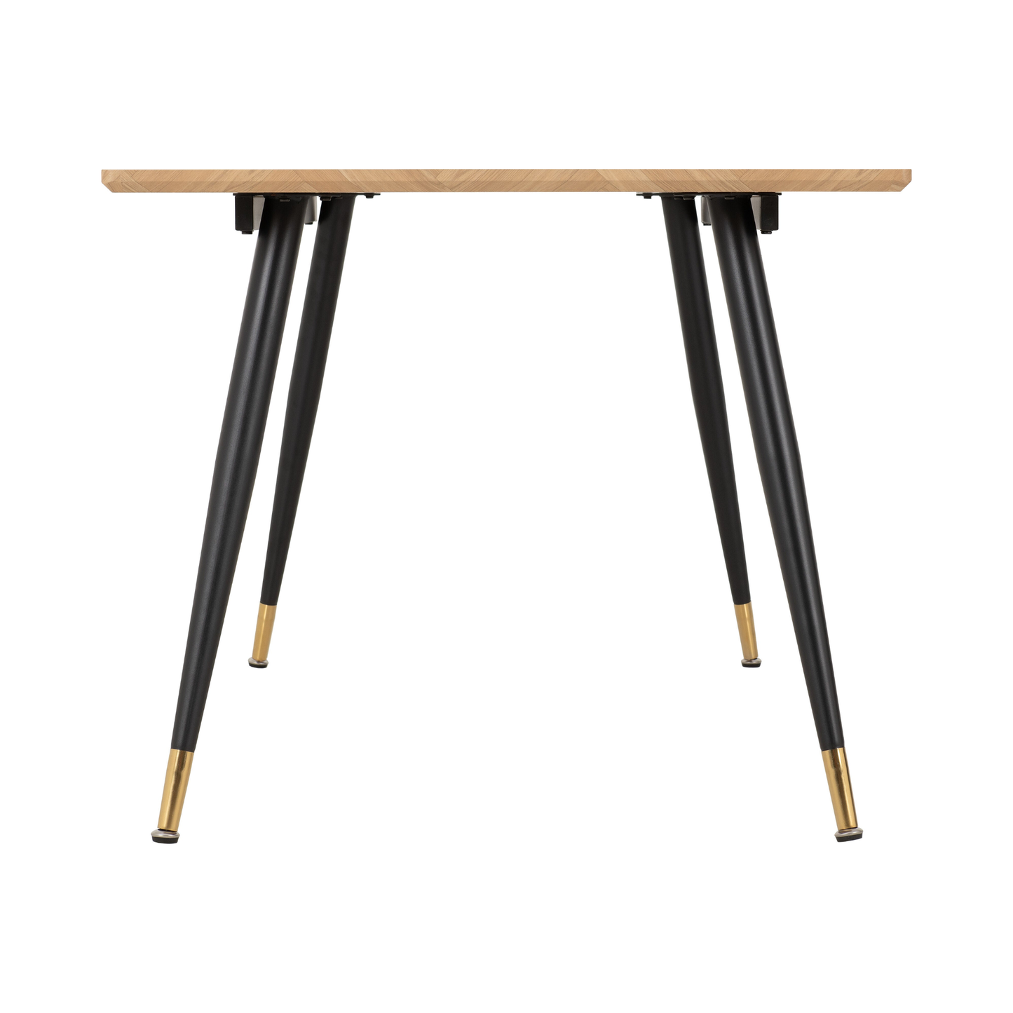 Hamilton & Avery Large Dining Set (6 Chairs) - Oak/Grey Velvet