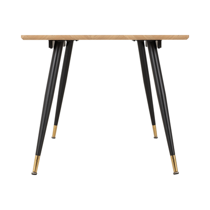 Hamilton & Avery Large Dining Set (6 Chairs) - Oak/Grey Velvet