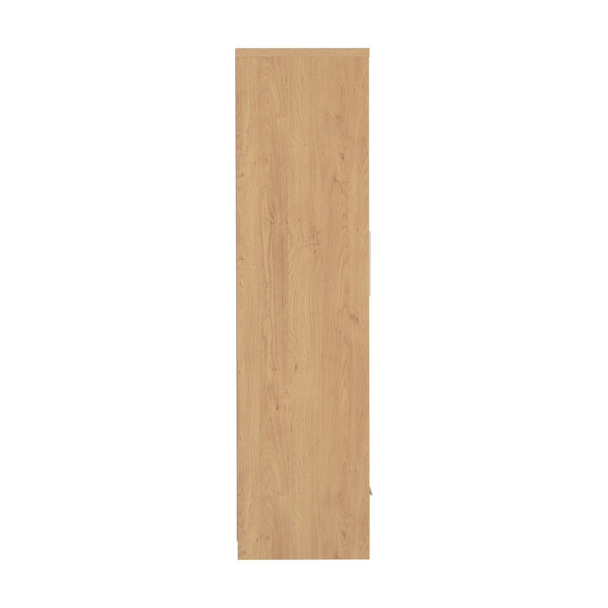 Seville 2 Door 1 Drawer Wardrobe - Grey Gloss/Oak Veneer