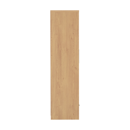 Seville 2 Door 1 Drawer Wardrobe - Grey Gloss/Oak Veneer