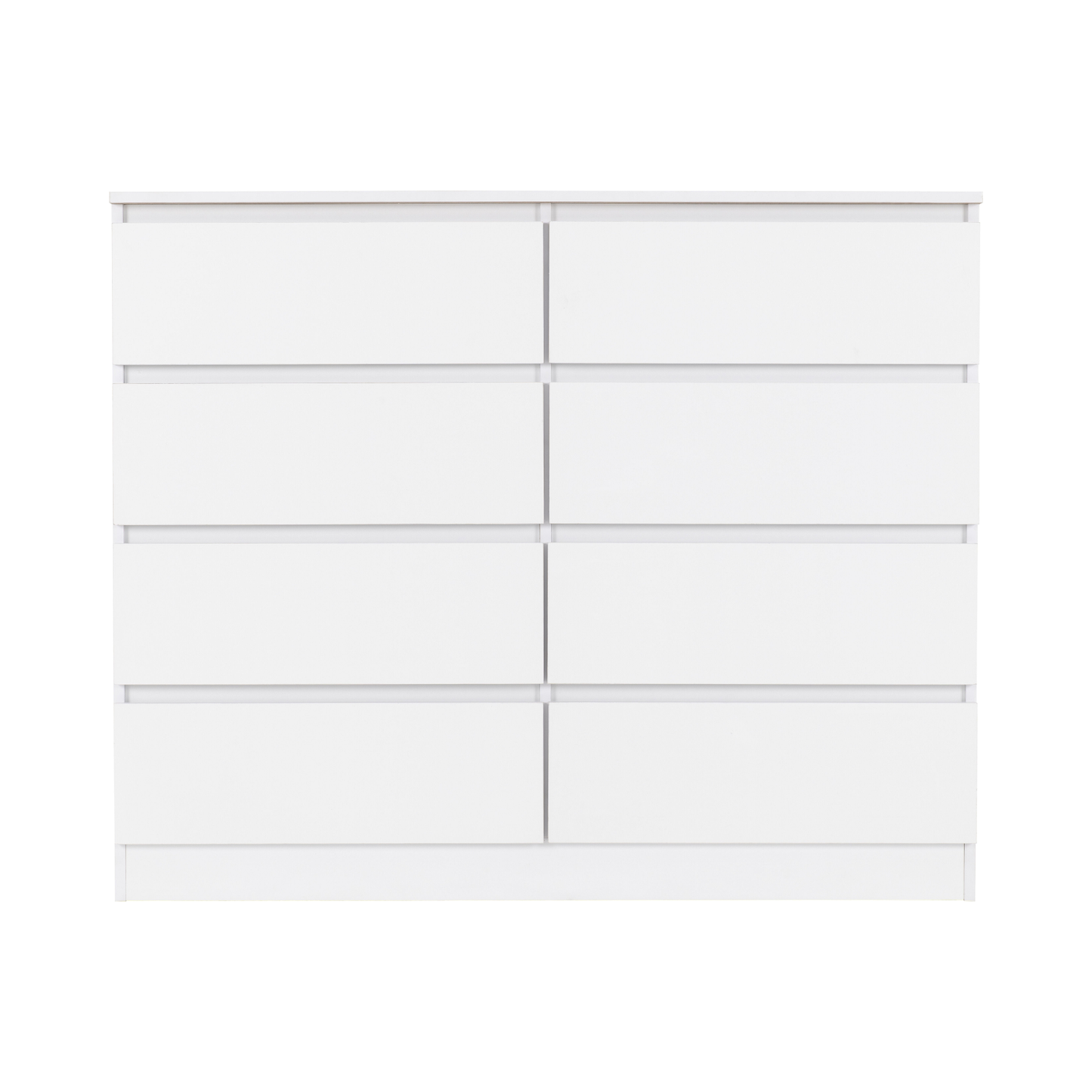 Malvern 8 Drawer Chest – White, Modern Storage Solution