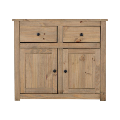 Panama 2 Door 2 Drawer Sideboard – Natural Wax Finish