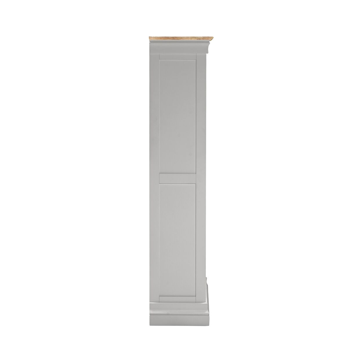 Bordeaux Bookcase Pebble Grey Oak 150cm Storage Shelf Unit