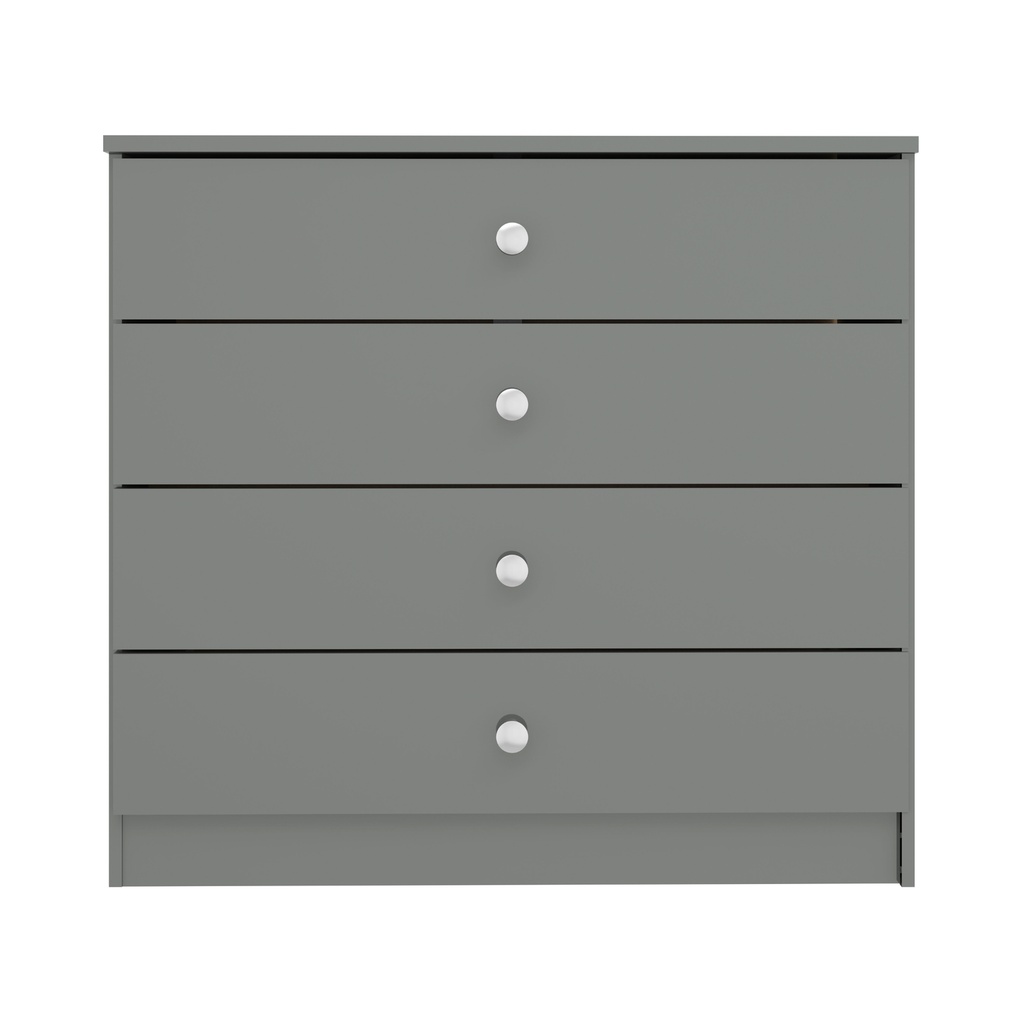 Denver 4 Drawer Chest – Grey Gloss, Stylish Bedroom Storage