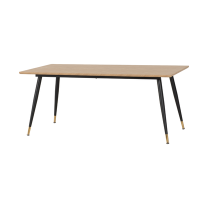 Hamilton & Lukas Large Dining Set (6 Chairs) - Oak/Grey Velvet