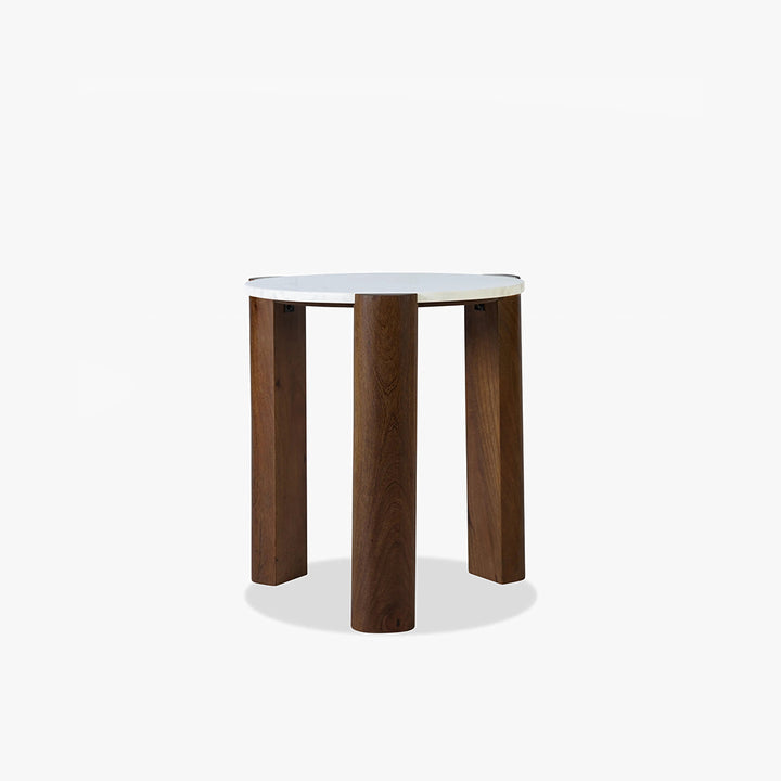 Bauman Round Side Table, Marble