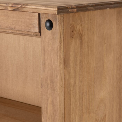 Corona Distressed Waxed Pine Medium Bookcase