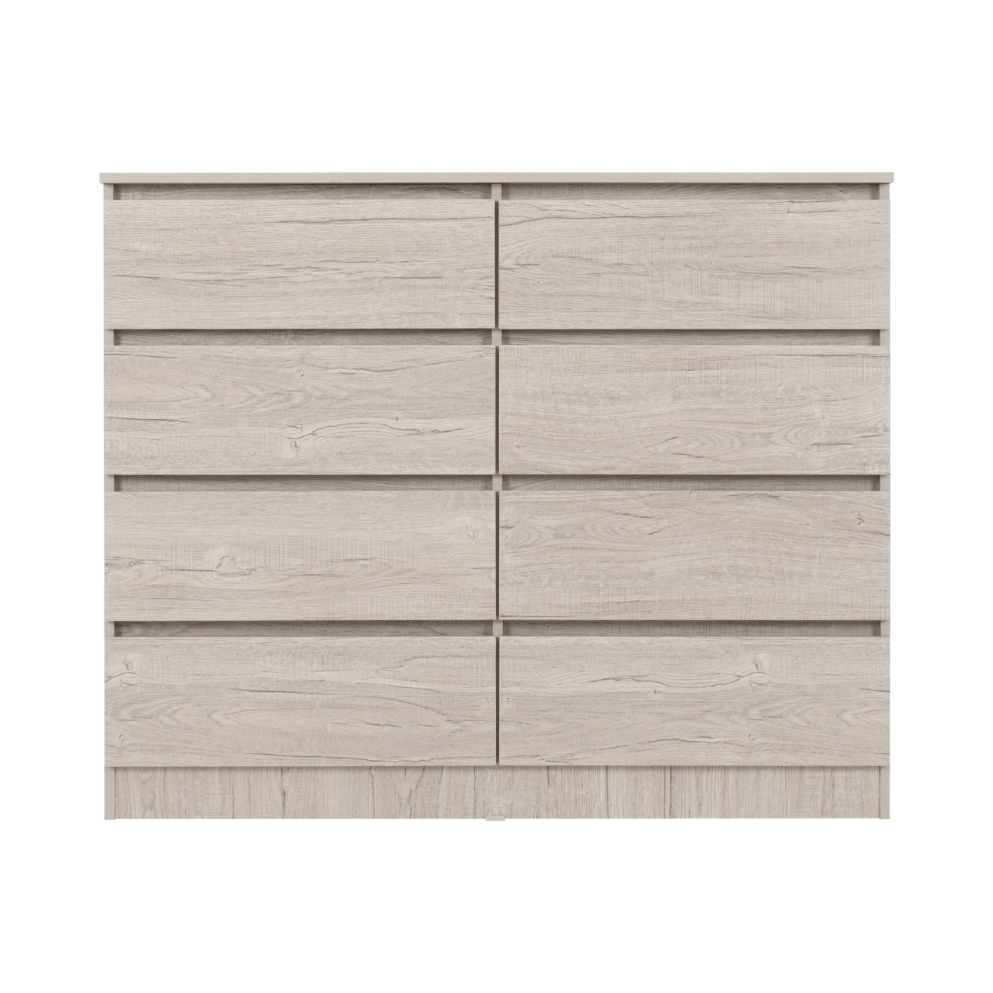Malvern 8 Drawer Chest – Urban Snow, Modern Storage Solution