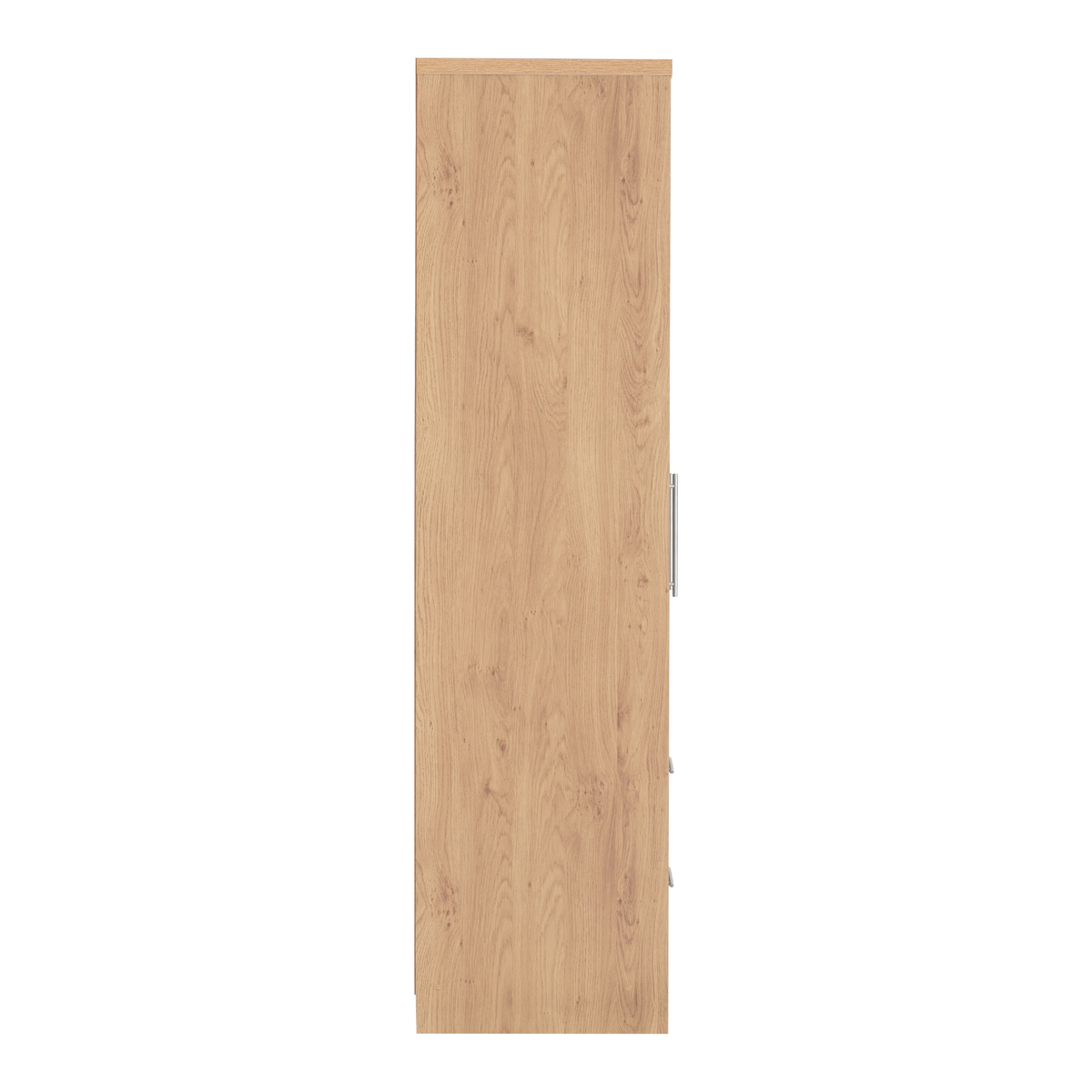 Seville 4 Door 2 Drawer Wardrobe - Grey Gloss/Oak