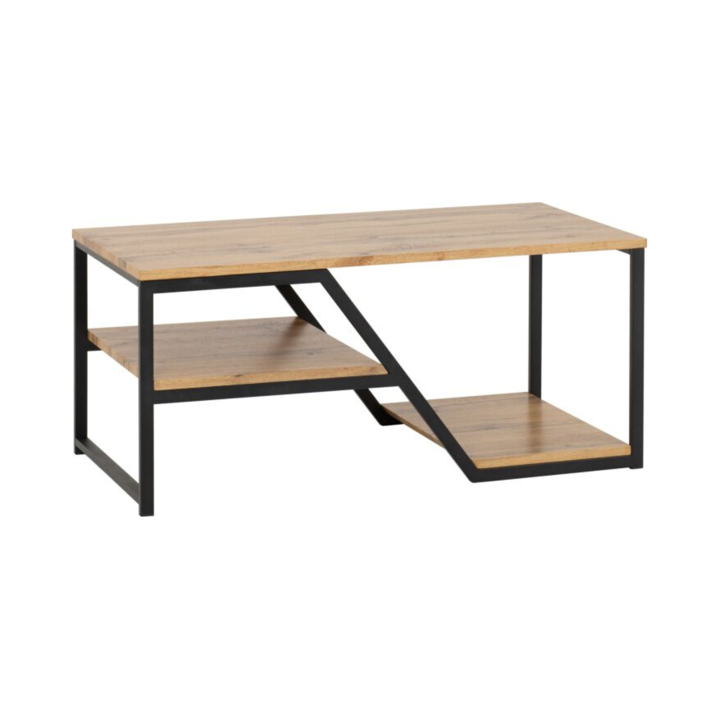 Durham Coffee Table - Light Oak Effect, Modern Design