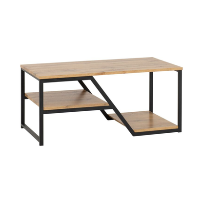 Durham Coffee Table - Light Oak Effect, Modern Design