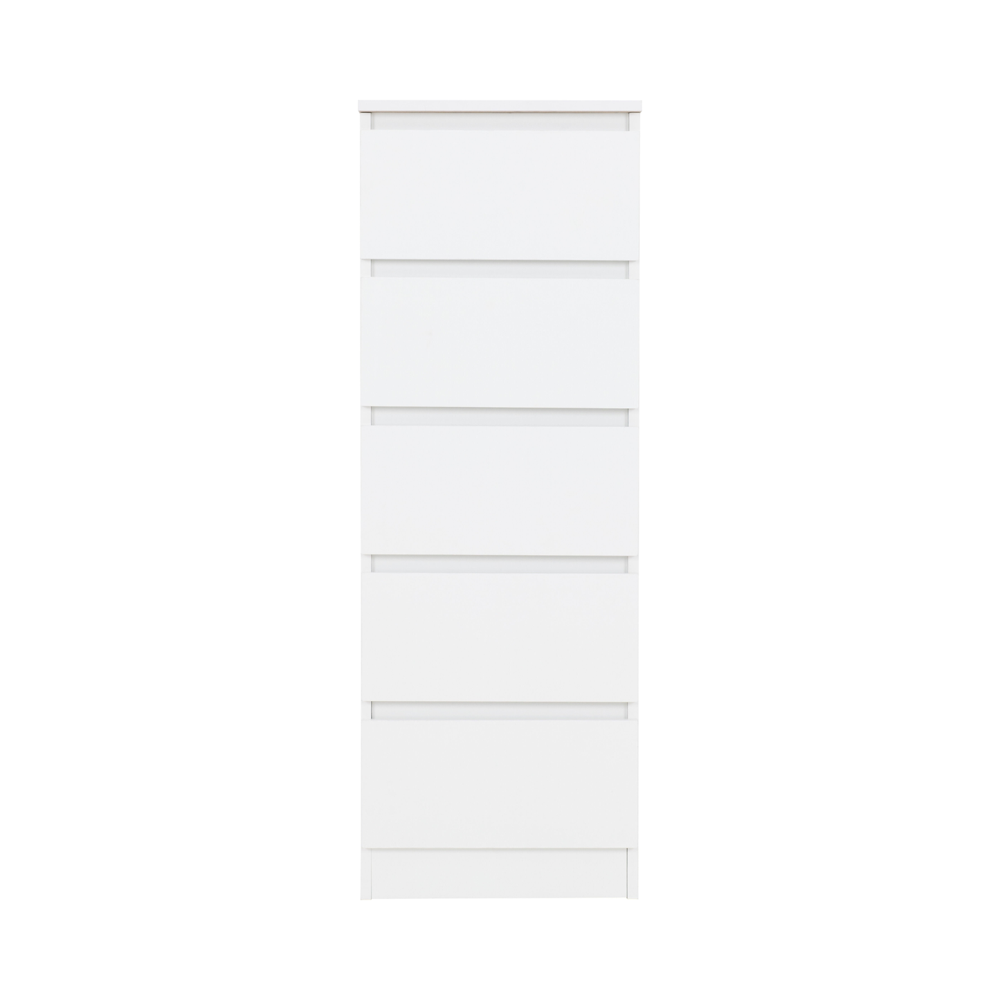 Malvern 5 Drawer Narrow Chest - White