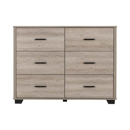 Oliver 6 Drawer Chest - Light Oak Effect