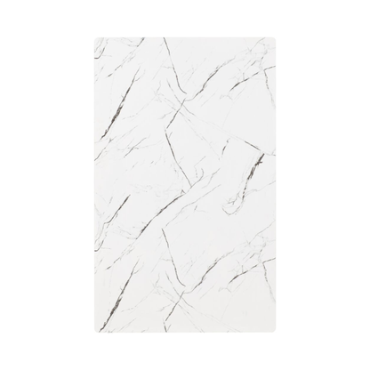 Marlow Dining Table in White Marble Effect – 130cm