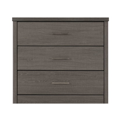 Lisbon 3 Drawer Chest – Black Wood Grain, Modern Storage Solution