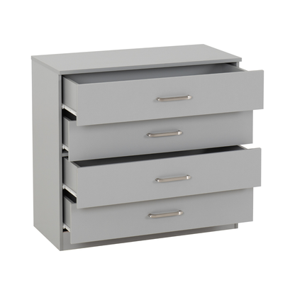 Dakota 3 Door Wardrobe Bedroom Set - Light Grey