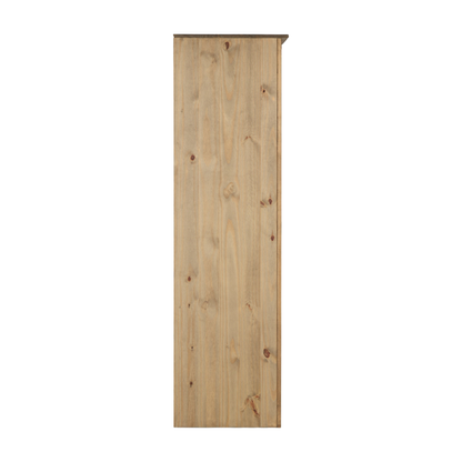 Panama 2 Door Wardrobe - Natural Wax Finish