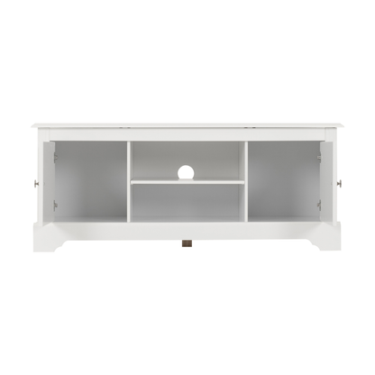 Stratford 2 Door TV Unit - White - MDF & Pine