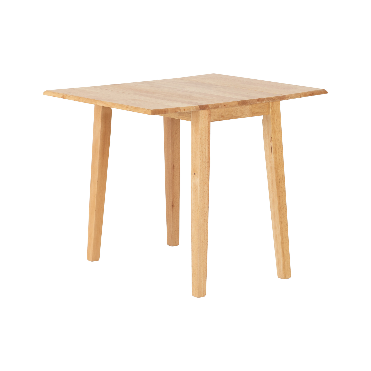 Mason Drop Leaf Dining Set - Oak Varnish/Brown Faux Leather (2 Chairs)