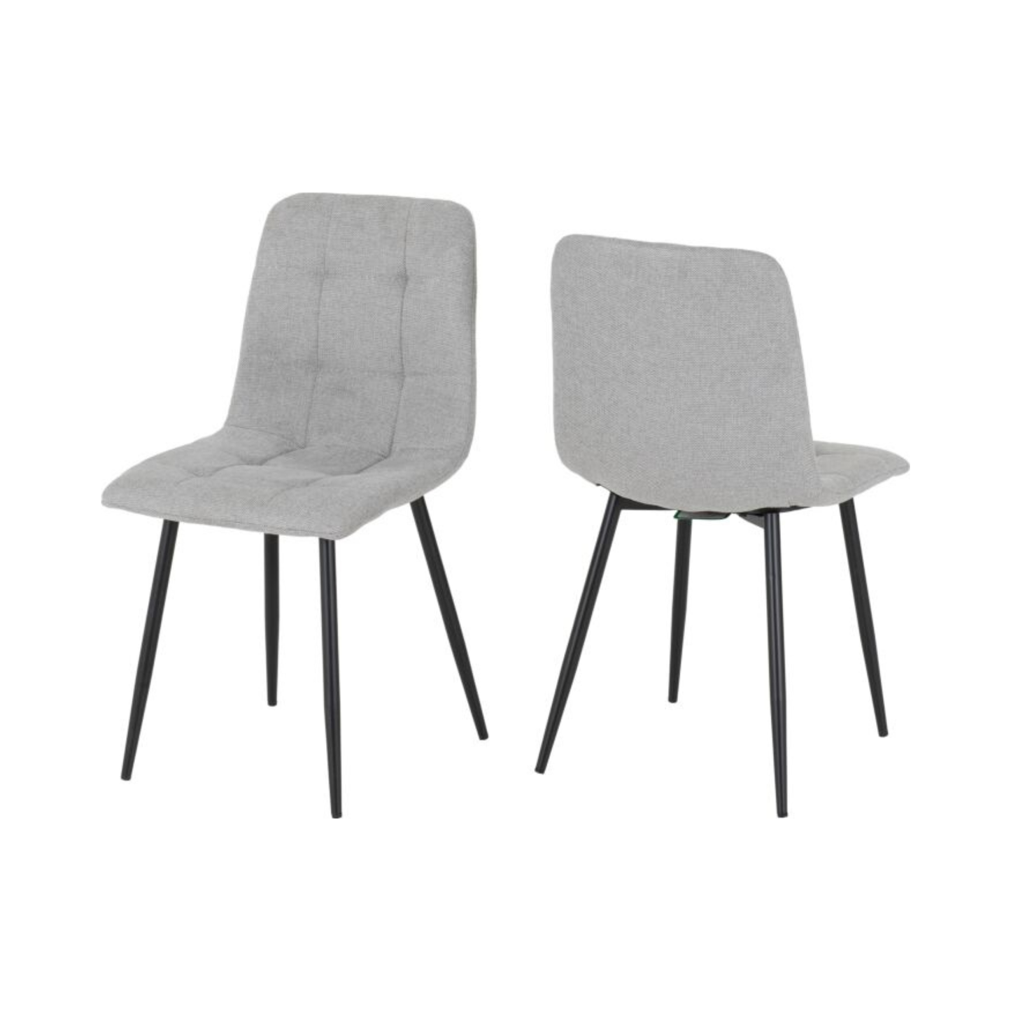Fenton Dining Chair - Light Grey Fabric (Set of 2)