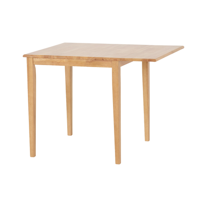 Vienna Drop Leaf Dining Set - Medium Oak/Brown Faux Leather