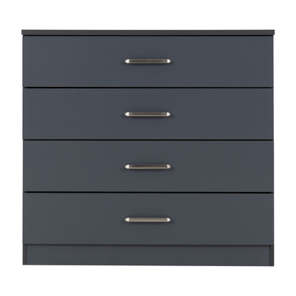 Dakota 4 Drawer Chest – Dark Grey, Stylish Bedroom Storage