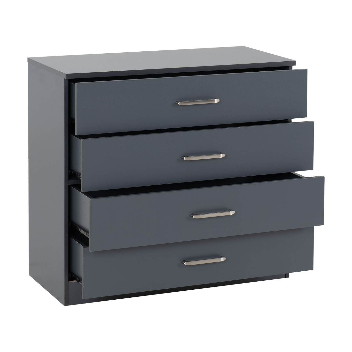 Dakota 3 Door Wardrobe Bedroom Set - Dark Grey