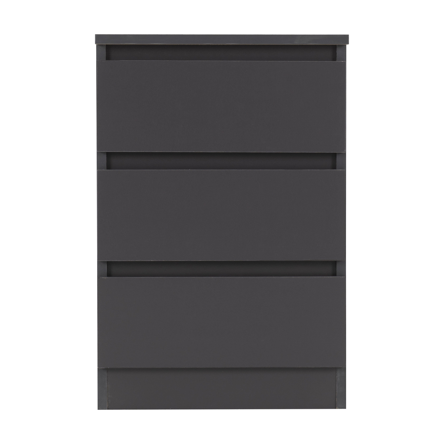 Malvern 3 Drawer Bedside x2 – Grey Storage