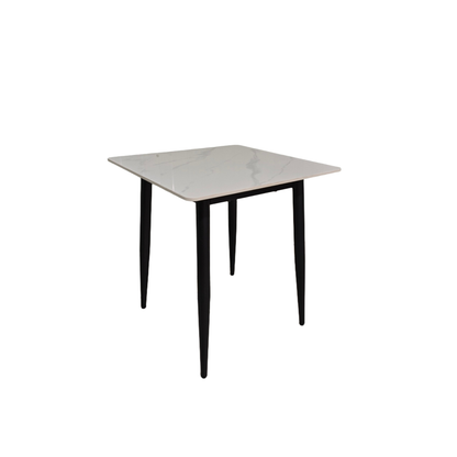 Nova Sintered Stone Dining Table – 70x70cm Cream Marble