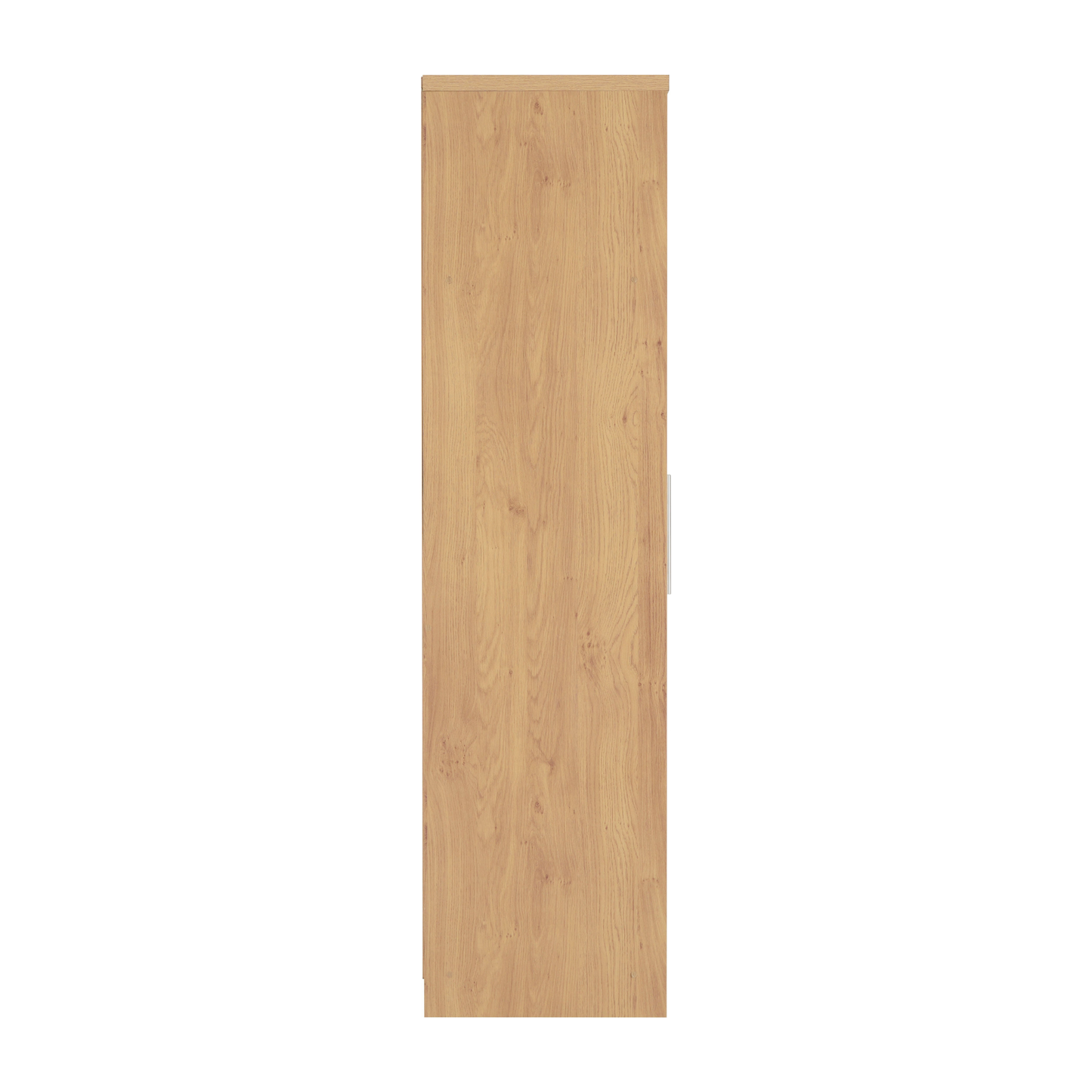 Seville 2 Door Wardrobe - White Gloss/Oak Veneer